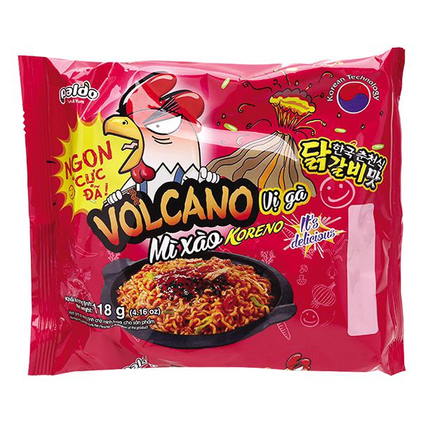 Mì Xào Koreno Volcano Vị Gà Gói 118G