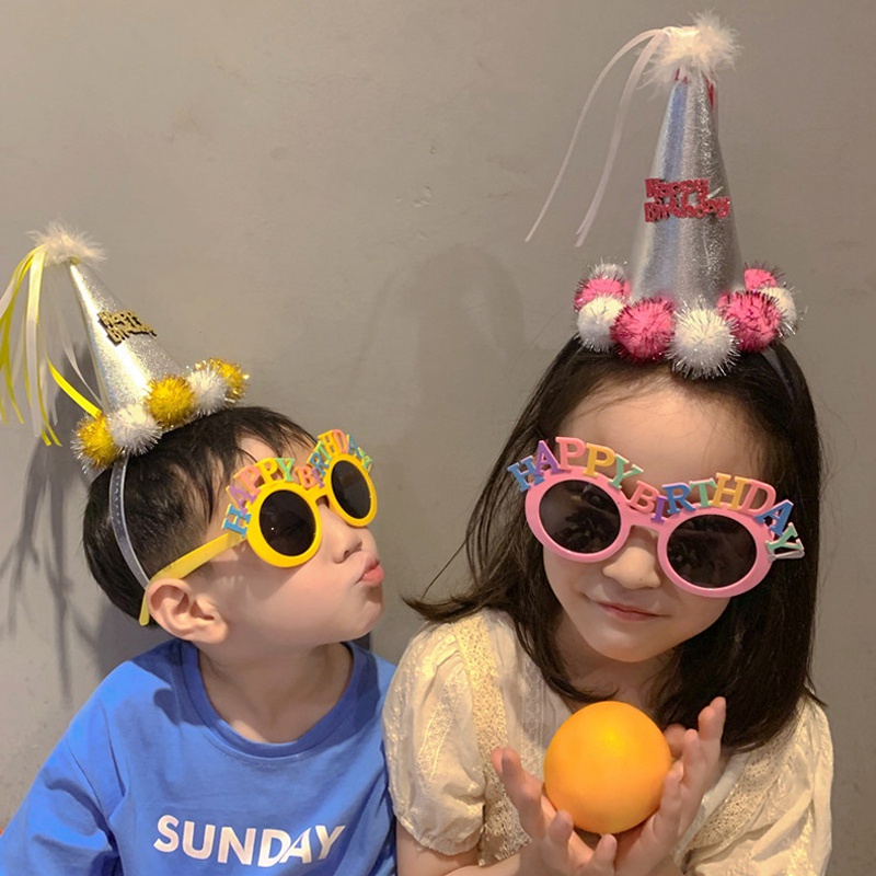 Mắt Kính Hình Bánh Kem Nhiều Màu Sắc Dùng Làm Đạo Cụ Chụp Ảnh