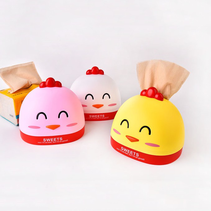 HCM - Hộp đựng khăn giấy hoạt hình Sweet gà kute