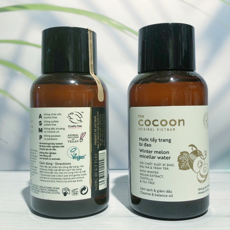 Nước tẩy trang bí đao Cocoon