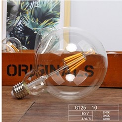 Bóng Đèn Led Edison G125 8W/16W Đui Xoáy E27, Bóng Đèn Tròn Trang Trí Quán Ăn Cửa Hàng Siêu Đẹp