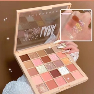 Bảng phấn mắt nhũ misslara 25 ô cao cấp