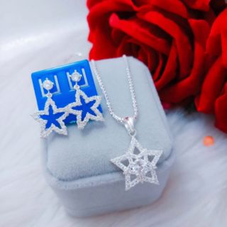 Bộ trang sức bạc nữ ngôi sao