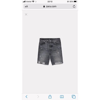 Quần jeans ngố xám đậm ZR