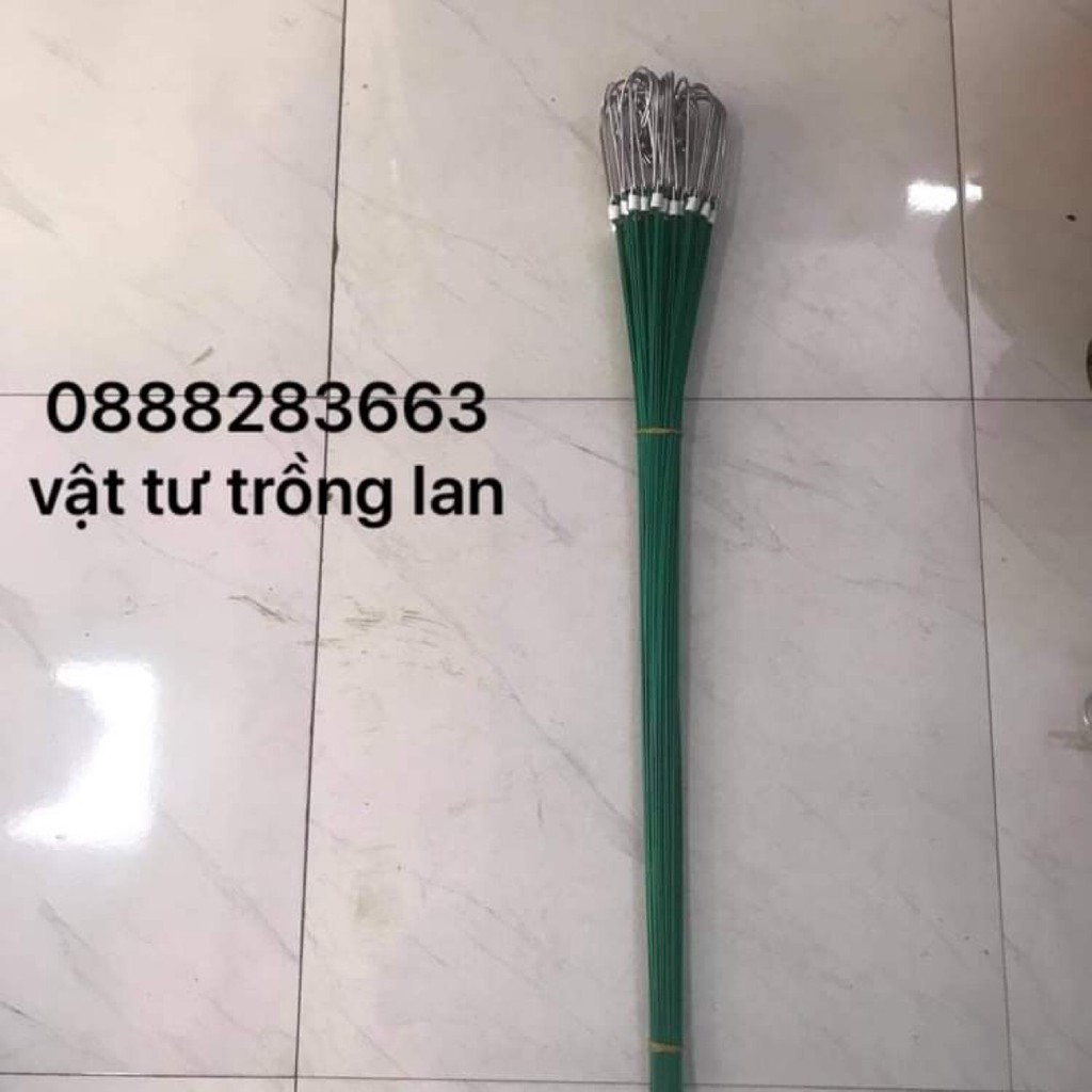 Set 10 móc treo chậu lan bằng kẽm bọc nhựa chống rỉ dài 90cm