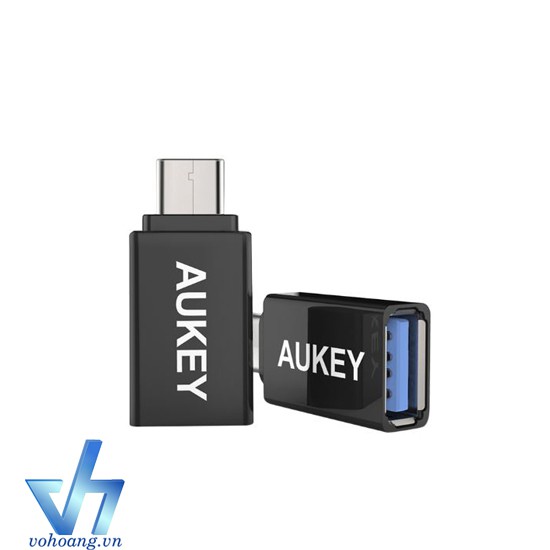 Bộ 2 đầu Aukey CB-A1 | Đầu Chuyển OTG Type C 3.0 Chính Hãng