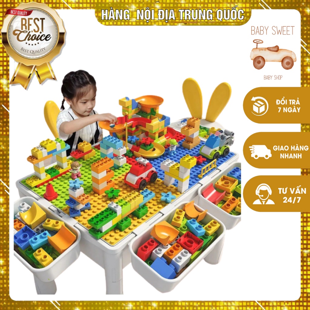 Bàn Xếp Hình LegoĐa Chức Năng 500 Mảnh Ghép .