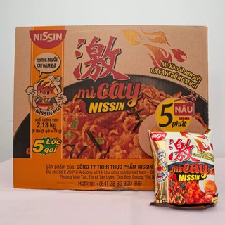Mì Cay Nissin (Nissin Spicy Noodles) Thùng 30 Gói