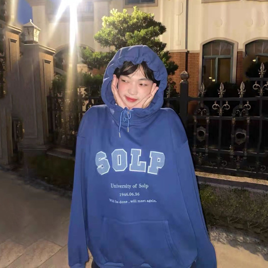 Áo hoodie dáng rộng phong cách Hàn Quốc 2021 mới