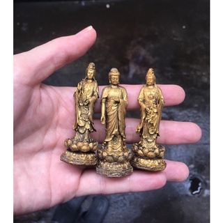 Tượng Tiểu Cảnh Nhũ Vàng (Di lạc, Phúc Lộc Thọ, Quan Công...)