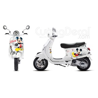 Bộ Decal tem trùm Vespa LX Mickey & Minie