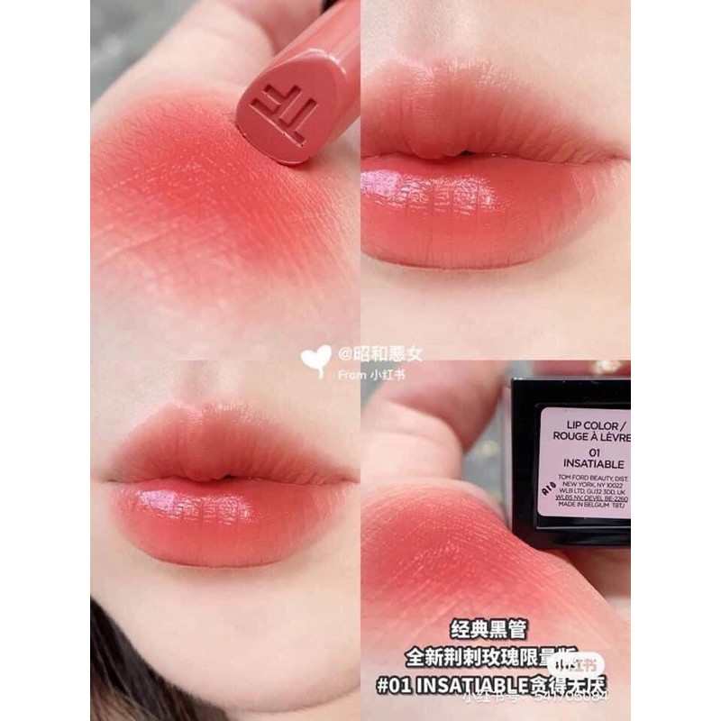 SON TOMFORD 01 INSATIABLE LIP COLOR ROUGE A LERVES