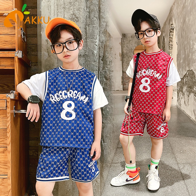 Bộ Quần Áo Thể Thao Ngắn Tay Thời Trang Cho Bé Trai