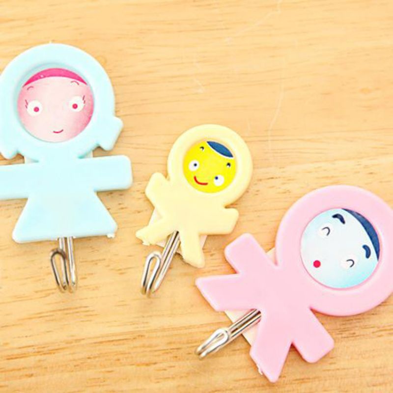 Vĩ 3 Móc Treo đồ Tiện Dụng Hình Mặt Cười,,,