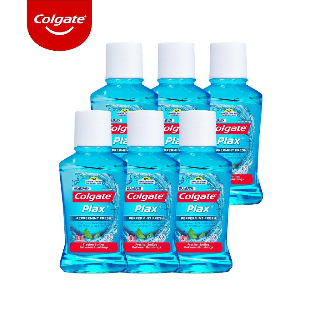 [Mã FMCGCO5 giảm 8% đơn 250K] Combo 6 Nước súc miệng Colgate kháng 99% vi khuẩn Plax hư