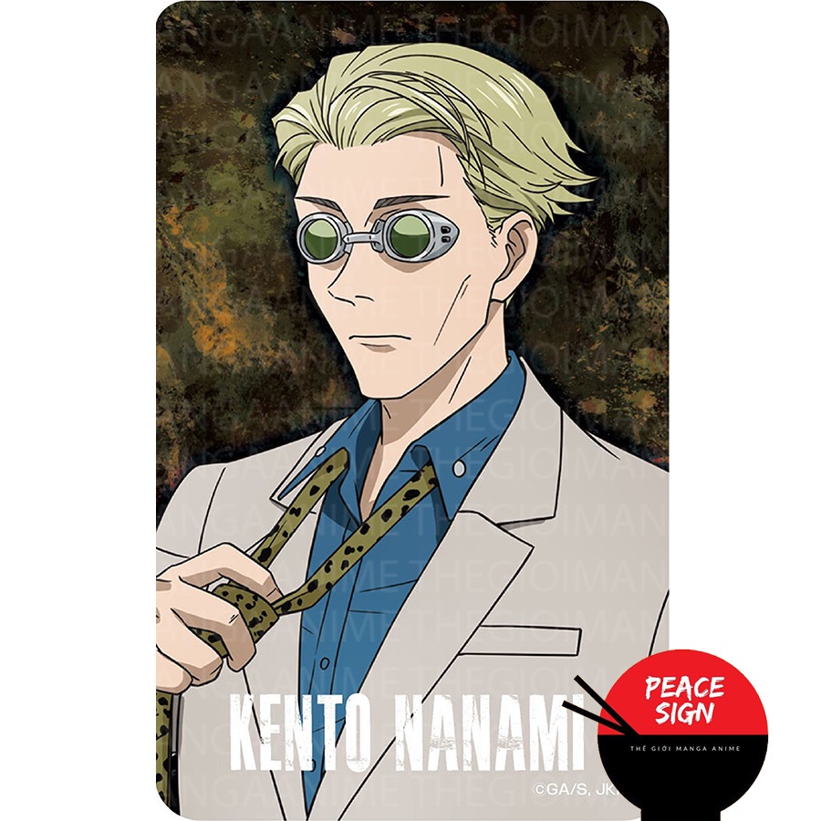 (1 tấm) Ảnh thẻ in hình JUJUTSU KAISEN Chú Thuật Hồi Chiến card bo góc viền 5*8cm anime chibi sưu tầm