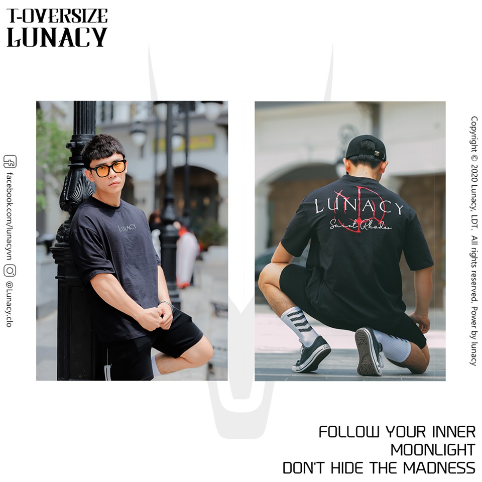 áo thun Red detail Black