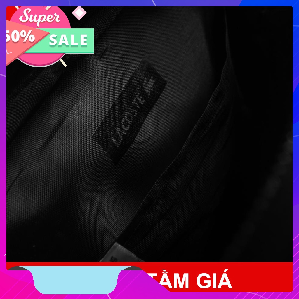 Túi Đeo Chéo Nam Thời Trang Lacoste logo sắt full tag và túi không dệt balo_5035