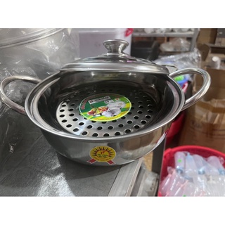 Nồi lẩu inox có xửng hấp Tiến Thanh 20cm