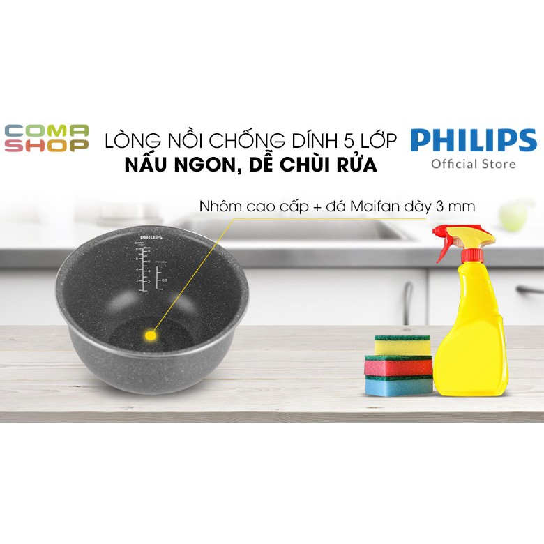 HD4528 - NỒI CƠM CAO TẦN PHILIPS 1.5 LÍT – BẢO HÀNH CHÍNH HÃNG 24 THÁNG TOÀN QUỐC