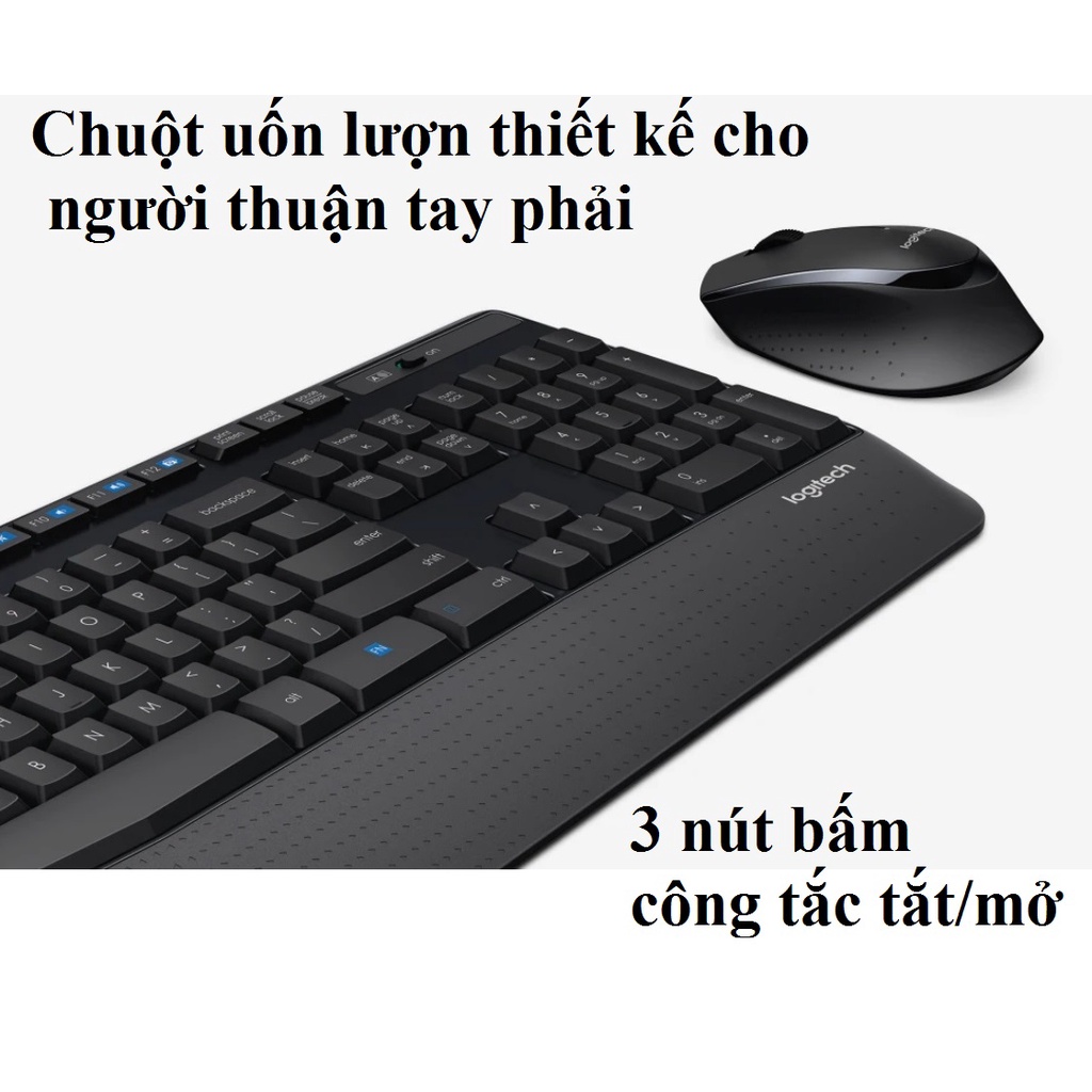 Bộ chuột và bàn phím không dây Logitech MK345