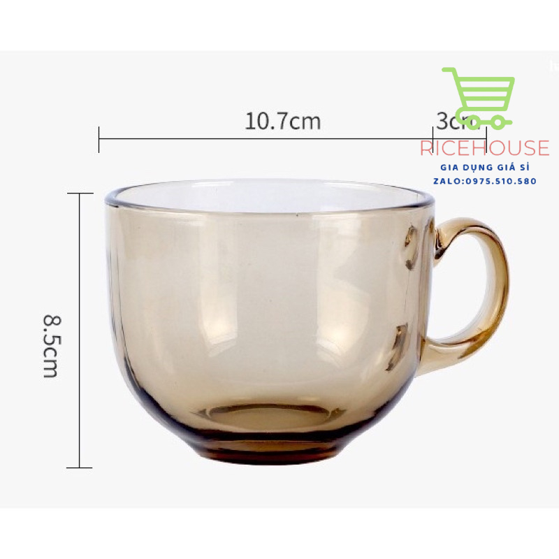 COMBO 6 CỐC THUỶ TINH MÀU HỔ PHÁCH