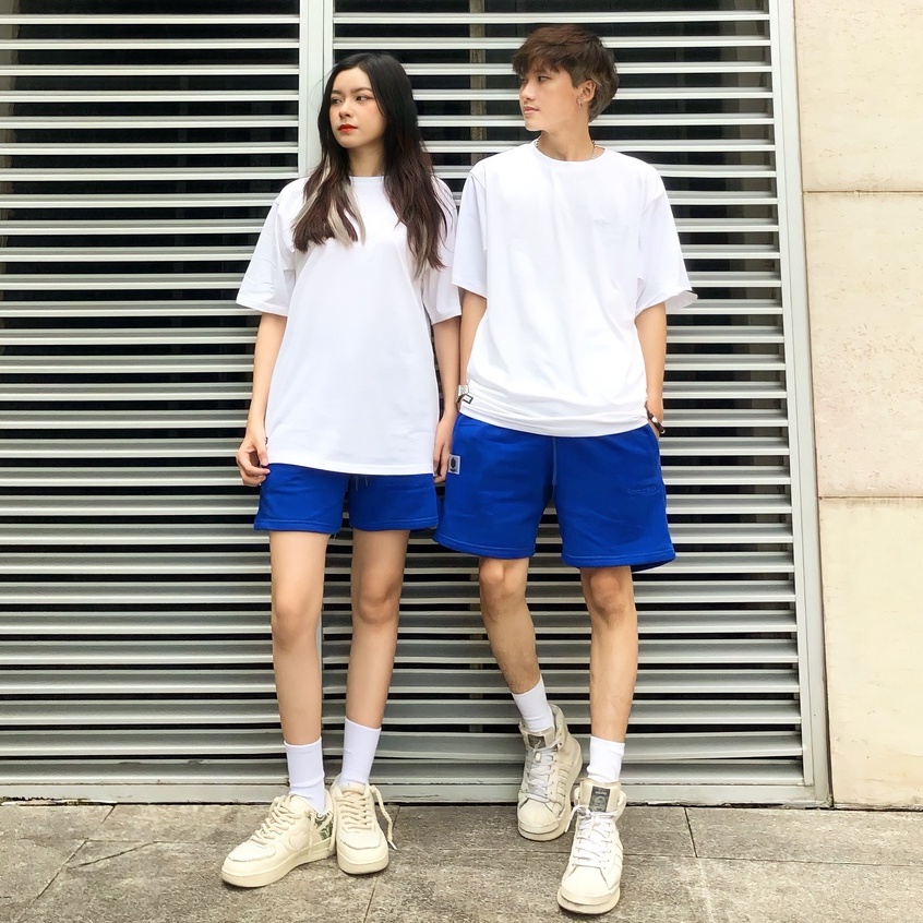 Quần Short Nỉ SAIGONESE Unisex Nam Nữ 5 Màu Trơn