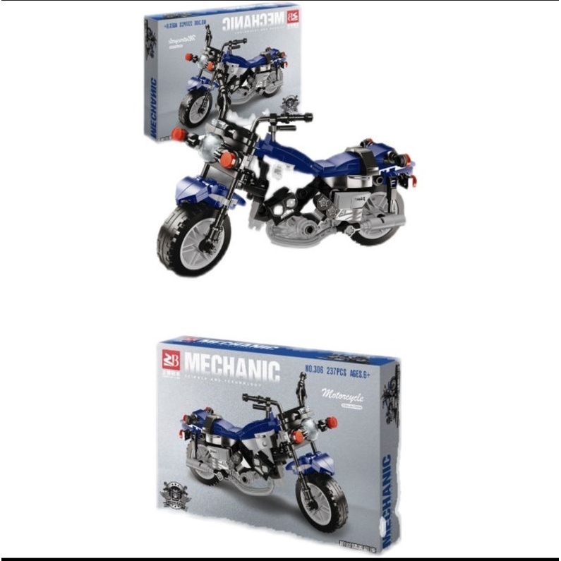 Xếp hình thông minh nonlego xe motor