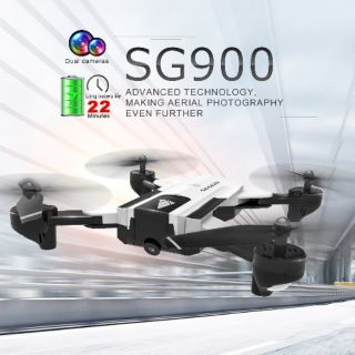 Máy bay điều khiển Flycam Drone SG900 (pin 2200mAh) có 2 Camera Wifi FPV trực tiếp giữ vị trí