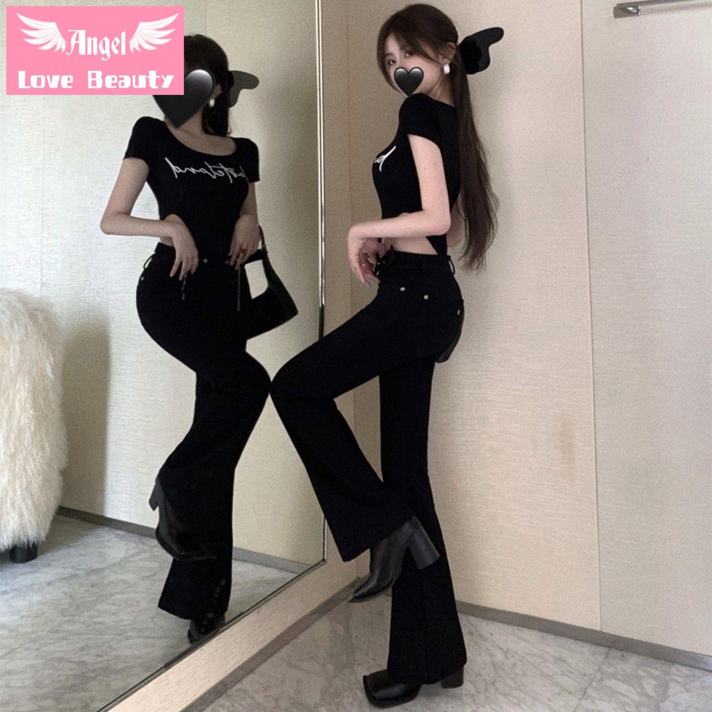 [Ưu Đãi Đặc Biệt] ~ Áo Thun Nữ Ngắn Tay Không Eo Thiết Kế Mùa Hè Niche