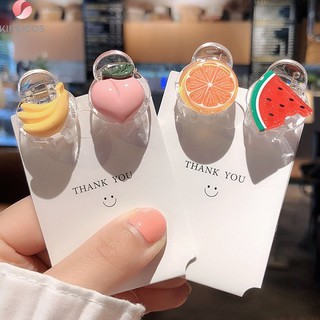 Gấp tóc kẹp tóc mái đính trái cây 3D kute