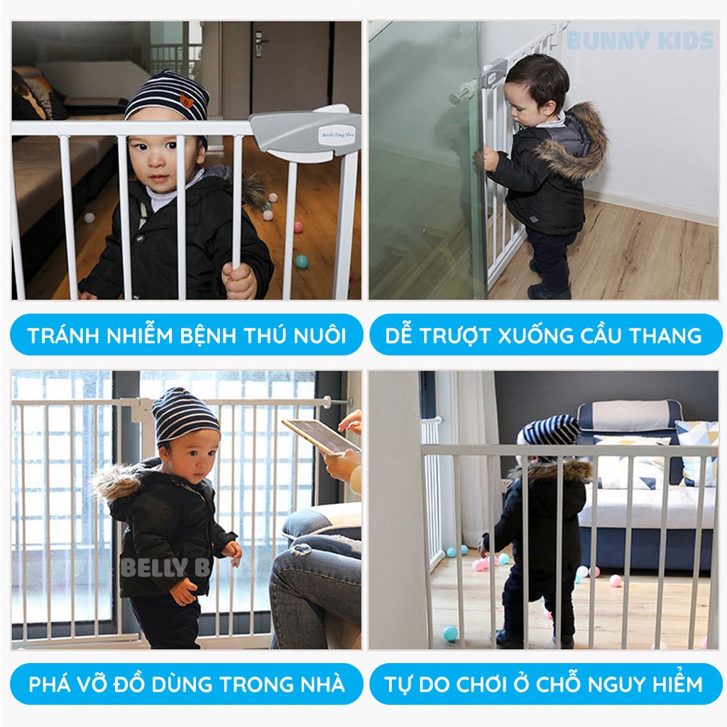 Thanh chắn cửa, thanh chắn cầu thang Bellybaby, bảo vệ an toàn cho trẻ nhỏ