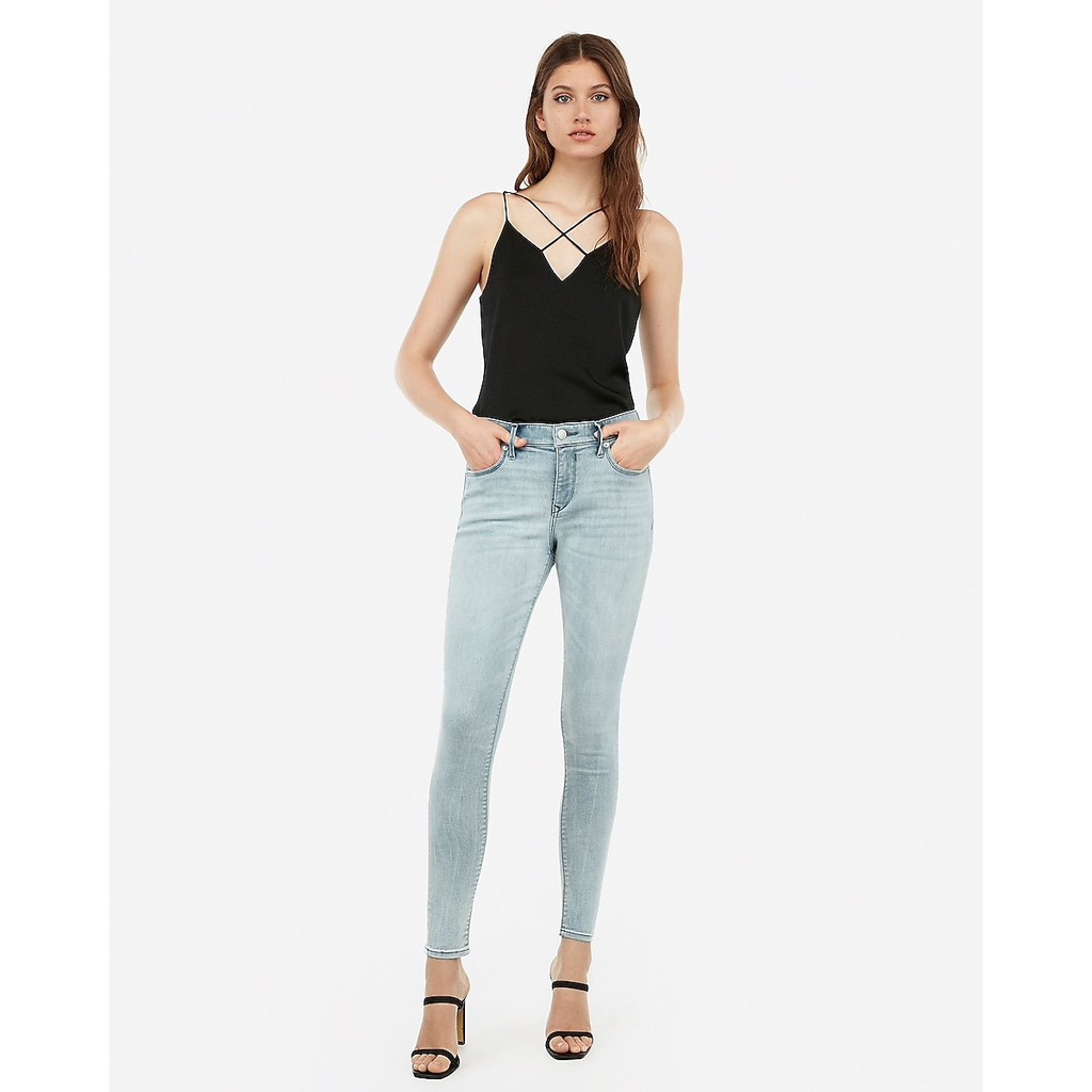 Quần jeans xanh nhạt Exprss xuất xịn