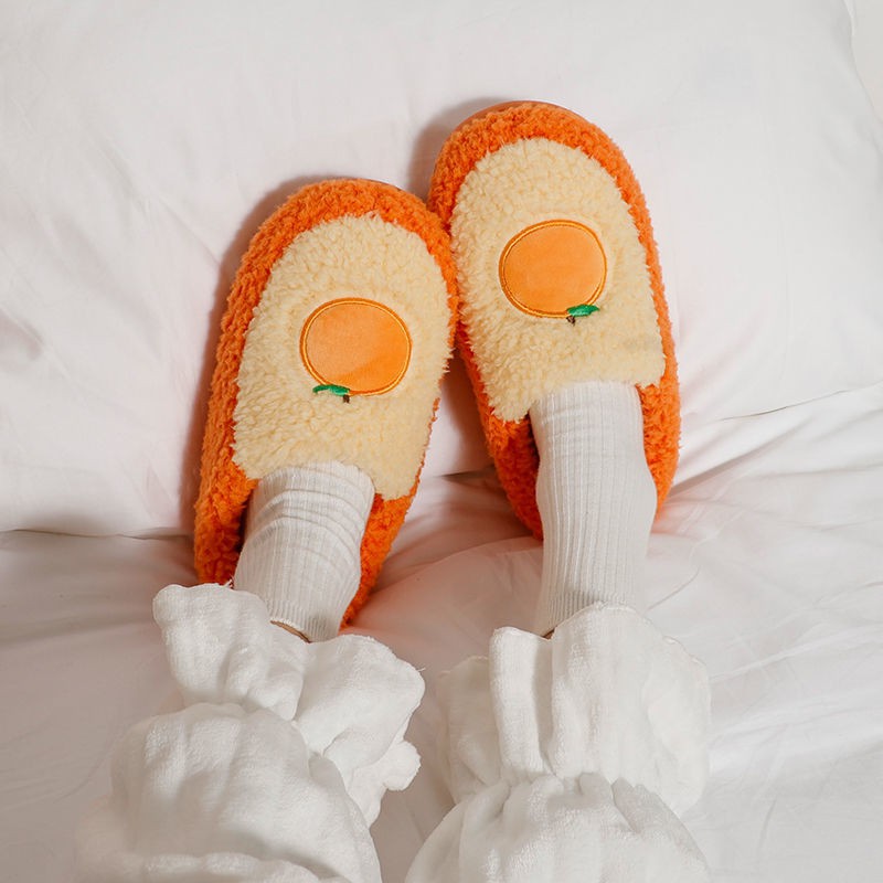 Dép bông đi trong nhà đế dày giữ ấm thiết kế mới đáng yêu phù hợp cho nữ