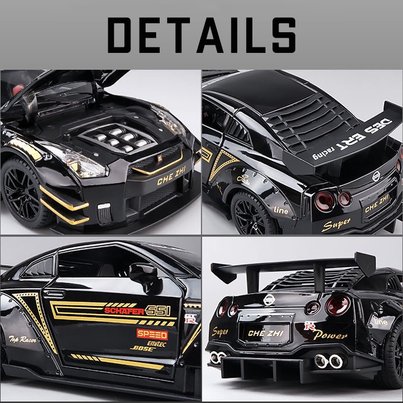 Mô Hình Xe Hơi Nissan GTR Bằng Hợp Kim Tỉ Lệ 1: 24