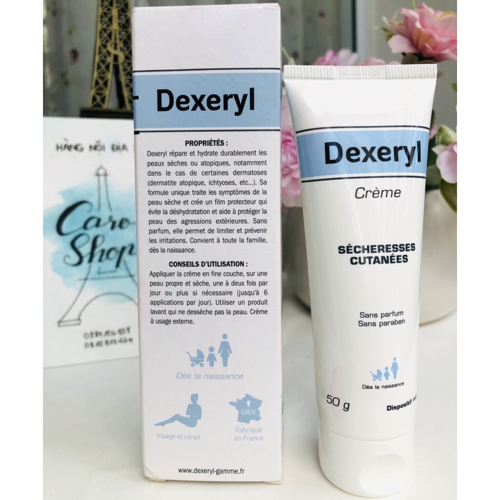 Kem nẻ Dexeryl 50g 250g, Glycerol Vaseline 250g - nội địa Pháp