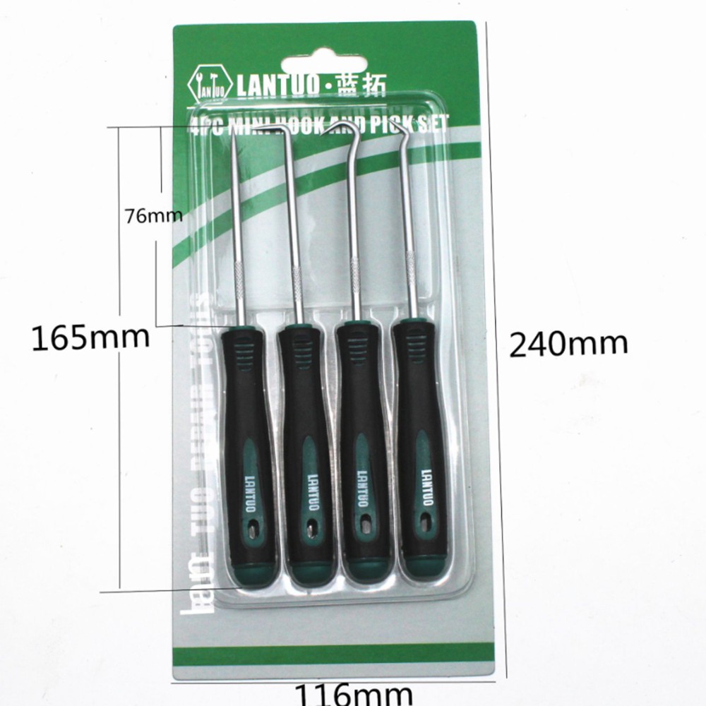 Bộ 4 mảnh Con dấu dầu Tuốc nơ vít Móc Vòng đệm Loại bỏ Vòng đệm Công cụ Loại bỏ Vòng đệm