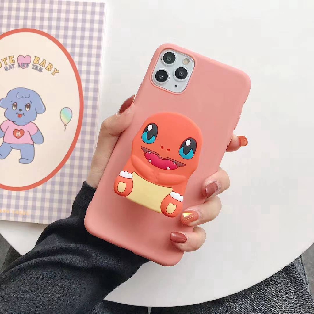 Ốp điện thoại silicon mềm giá đỡ hình Pokemon cho Huawei Nova 3i 2i 4i 3 5I Pro Nova 6 Se P40 Lite