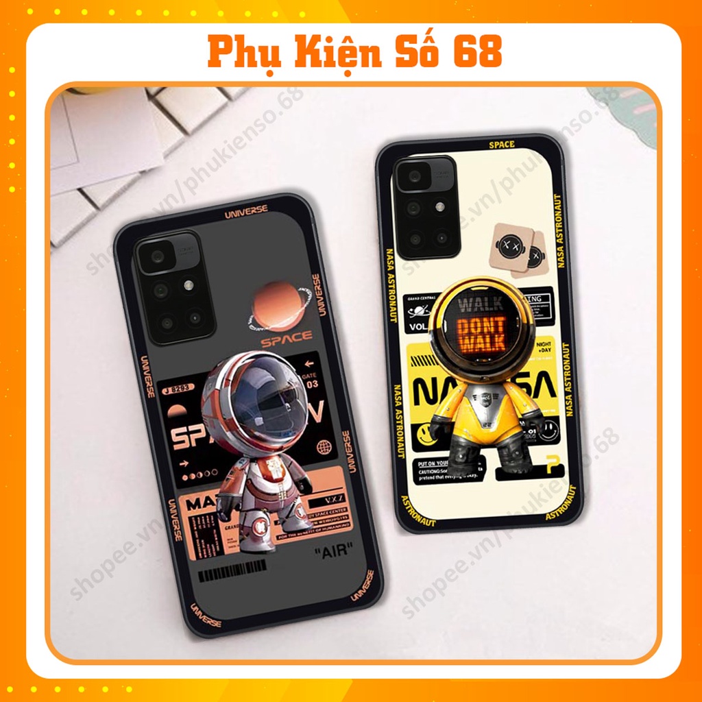 Ốp lưng Xiaomi Redmi 10 hình người máy, robot nasa đáng yêu dễ thương