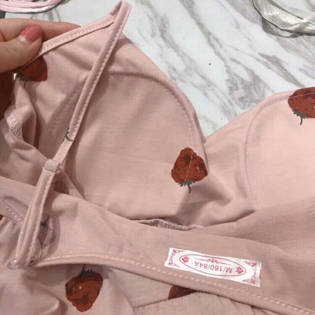 [Mã WAPUSH hoàn 12% xu đơn 99k] bộ ngủ nhà quả dâu túi zip cam kết màu như hình có ảnh thật | BigBuy360 - bigbuy360.vn