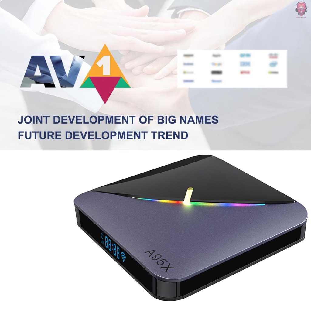 TV Box A95X F3 Air II hệ điều hành Android 11.0 S905W2 UHD 4K 2.4G/5G hai băng tần WiFi BT5.0 AV1 VP9.265