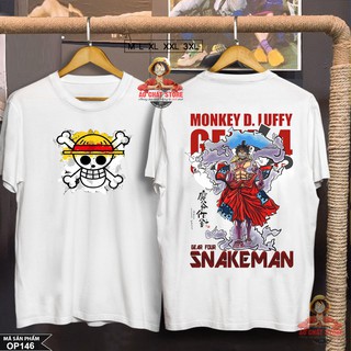 (SIÊU PHẨM) BST Áo Thun LUFFY SNAKE MAN GEAR 4 Cực Chất  Áo Hải Tặc One Piece Mũ Rơm Luffy Đẹp OP146