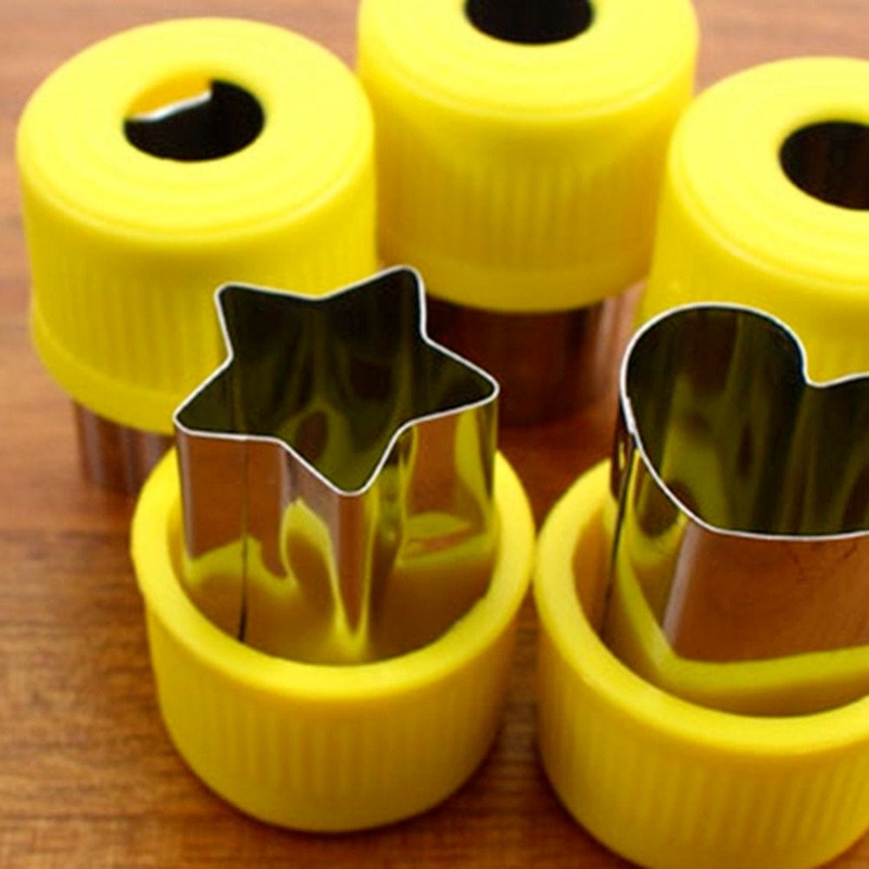 Set 5 khuôn cắt tạo hình rau củ quả mini