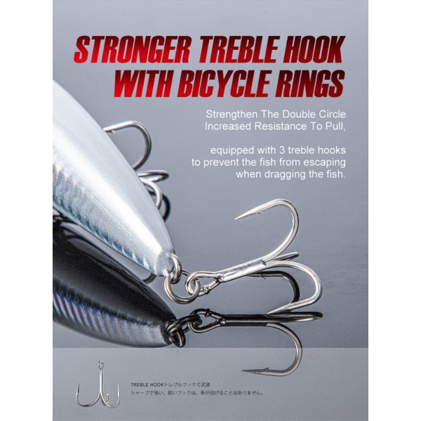 Mồi lure Noeby 9498 Mồi lure ghềnh.Siêu nhạy vược,nhồng