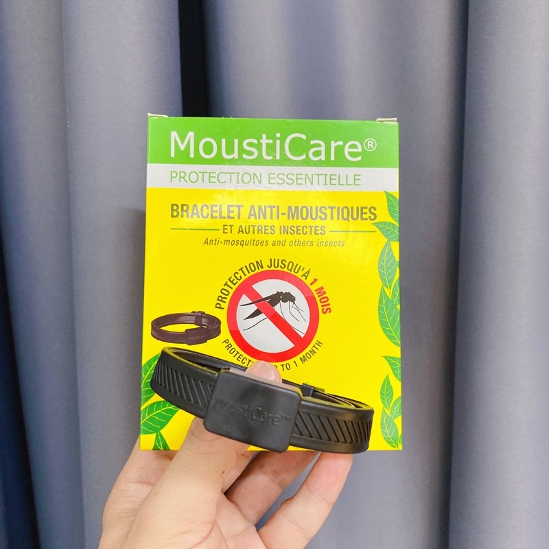 [Pháp, Chống nước ] VÒNG DEO TRÁNH MUỖI  MOUSTICARE AN TOÀN CHO CẢ GIA ĐÌNH