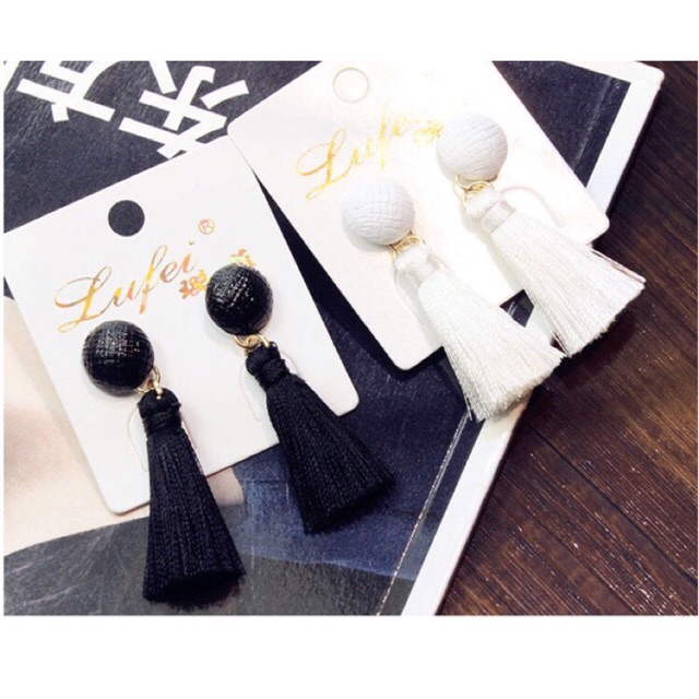 Bông tai tua rua - khuyên tai - hoa tai