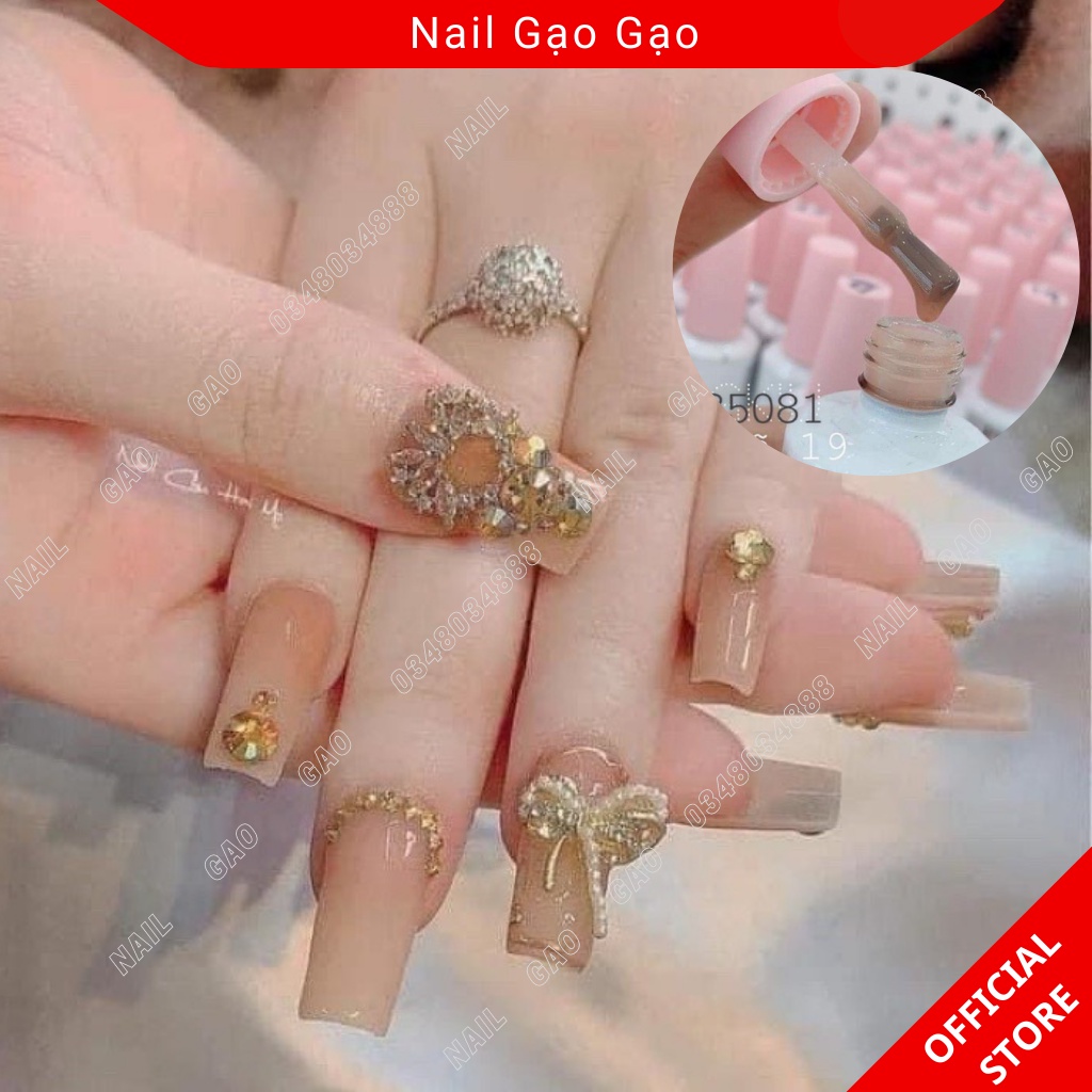 Sơn gel thạch,sơn thạch bobo,sơn móng tay màu nude hàn quốc mã 19