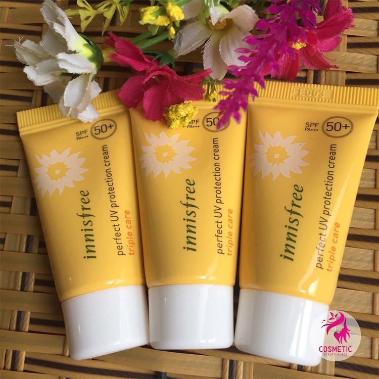 Kem Chống Nắng Innisfree Perfect UV Protection Cream Triple-Care SPF50 PA+++ Dành Cho Mọi Loại Da PV423