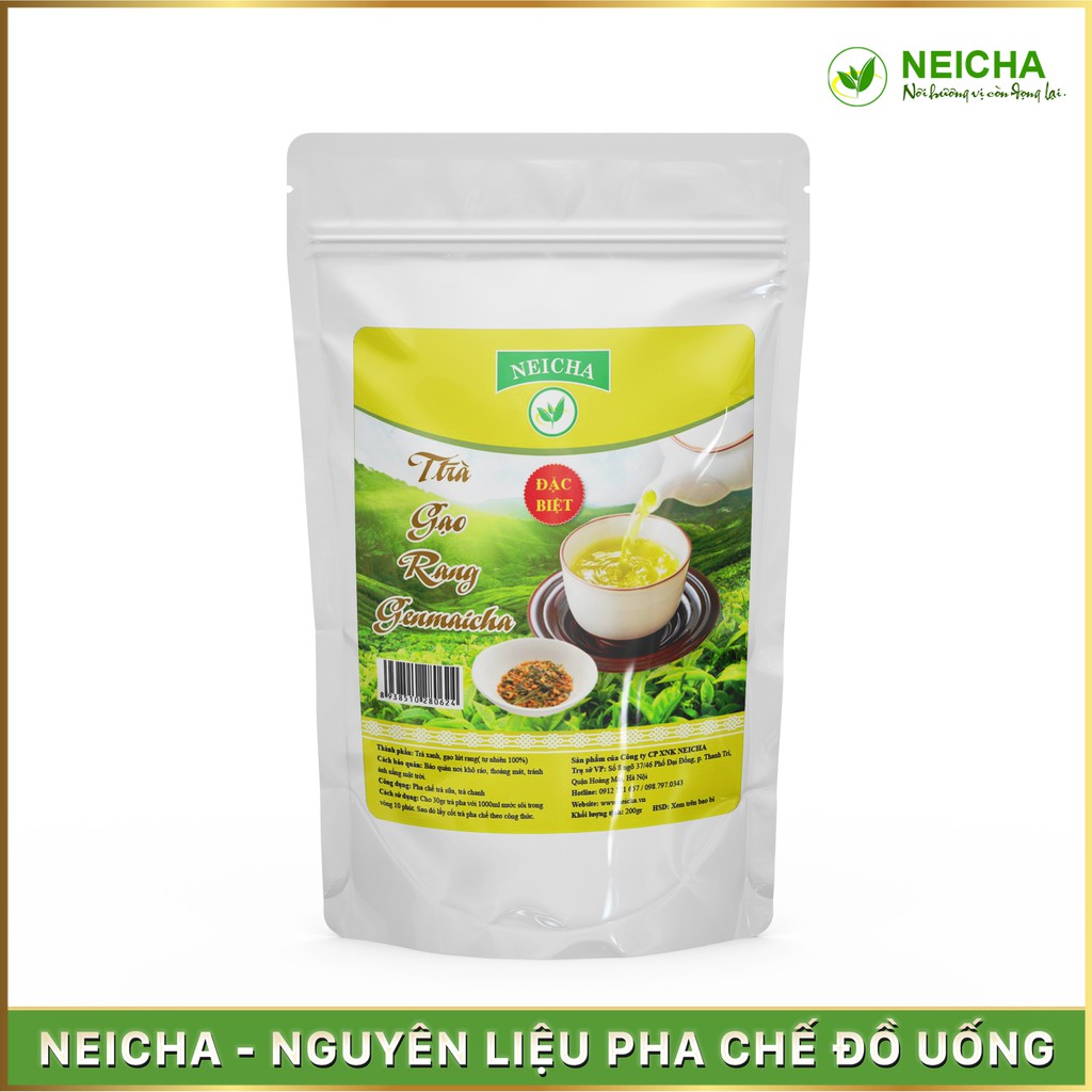 Trà Gạo Rang Genmaicha Neicha Cao Cấp - DETOX Thanh Lọc Cơ Thể (100g)