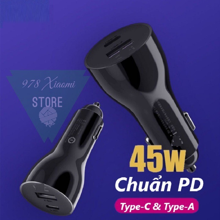 Sạc Ô Tô Nhanh 2 cổng USB 45W Xiaomi ZMI AP721 - Tẩu sạc xe hơi nhanh 45w Xiaomi 2 USB ZMI AP721